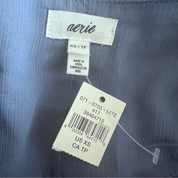 NWT Aerie Micro Mini Wrap Skirt SZ XS Blue Paisley Coquette Cowgirl Western Y2K - Picture 7 of 9